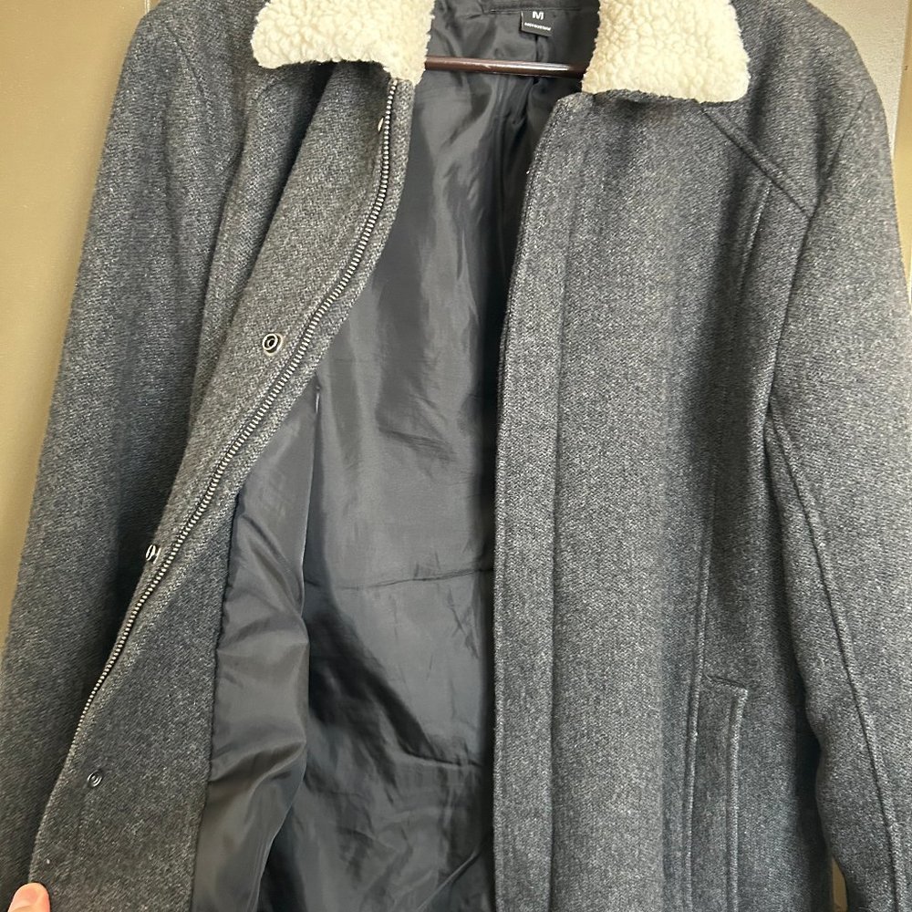 INC International Concepts Faux Fur Wool Coat - Picture 10 of 10